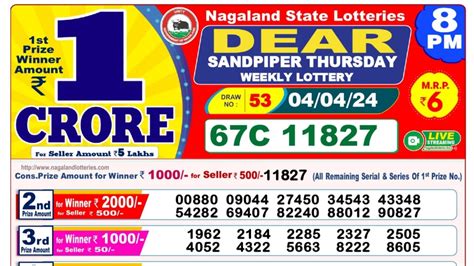 dear lottery result yesterday 8pm|nagaland state lottery result yesterday.